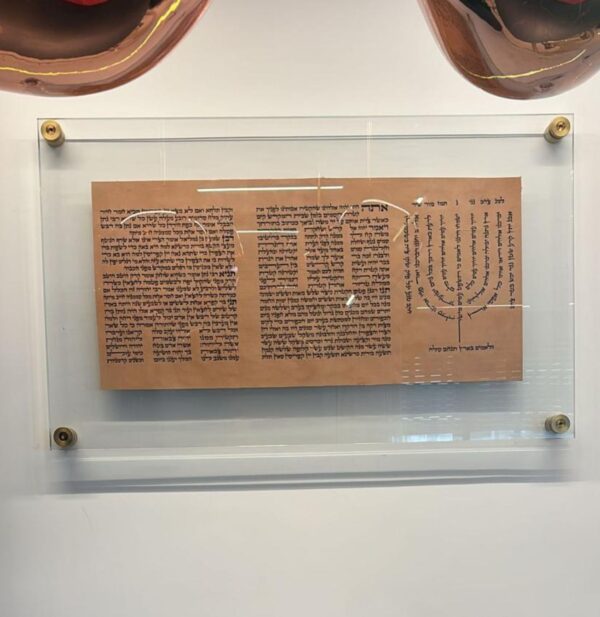 פיטום הקטורת גדול על קלף עם מזמור למנצח 3 חלקים